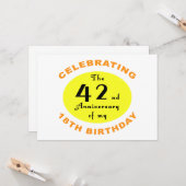 60誕生日Gagギフト カード (正面/裏面インサイチュ)