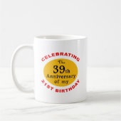 60誕生日Gagギフト コーヒーマグカップ (左)
