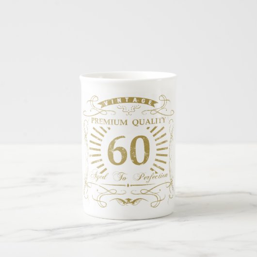 60誕生日Gagギフト ボーンチャイナマグカップ (正面)