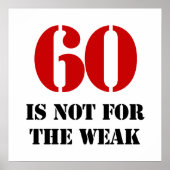 60誕生日Gagギフト ポスター (正面)