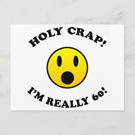 60誕生日Gagギフト ポストカード (正面)