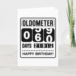 60誕生日OLDOMETERカード サンキューカード