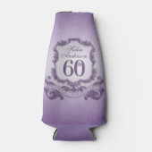 60誕生祝いパーソナライズされたクール ボトルクーラー (正面)