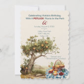 60誕生祝いピクニックインザパーク 招待状 (正面)