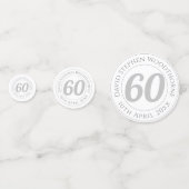 60誕生祝い パーソナライズされた コンフェッティ (裏面)