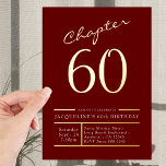 60赤60th誕生日パーティー金ゴールド 箔招待状<br><div class="desc">私たちの豪華な金ゴールドフォイルの誕生日招待状とスタイルで今年60歳を返す！赤い60歳の誕生日パーティー招待状は、家族や友人のお祝いの感動と喜びを捉える。それぞれの招待はユニーク、慎重にエンボス金ゴールドフォイルのアクセントで作られたデザインを備え、確実にあなたの60年の特別なイベントを残りの部分から際立たせる。愛する人々と共有し、これらのフェスティバル招待状と一緒に彼らを招待状しエレガント、この重大な大事な行事を確かめなさい！</div>