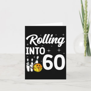 60転がボーリング60誕生日 カード