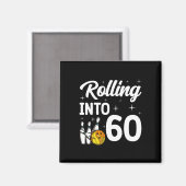 60転がボーリング60誕生日 マグネット (正面/裏面)
