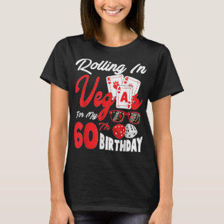60転がth誕生日のラスベガスBd Tシャツ