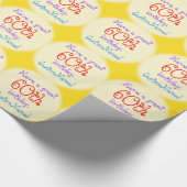 60間抜け番目の誕生日包装紙 ラッピングペーパー (角)