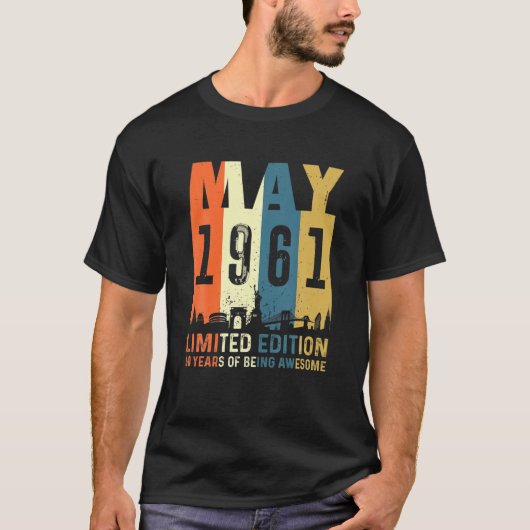 60限定版、1961年5月作60誕生日 Tシャツ (正面)