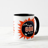 600シリーズのパーソナライズボーリング、ボールグラフィックアート、 マグカップ (正面右)