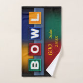 600シリーズまたはシリーズのスコア(ボーリング) ハンドタオル (ハンドタオル)