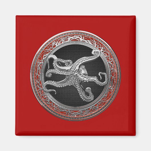 【600枚】守備姿勢の聖銀蛸 マグネット (正面)