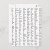 600語前向き以上！ ポストカード (正面/裏面)