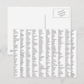 600語前向き以上！ ポストカード (正面/裏面)