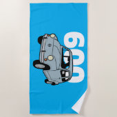 600青v2 ビーチタオル (正面)