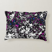 6000 カラフル by Kristalin Davis アクセントクッション (裏面)