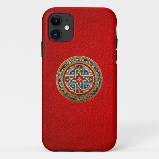 [600]ケルト十字架[金ゴールド+エナメル] Case-Mate iPhoneケース (裏面)
