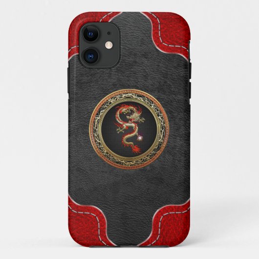 [600]ゴールデンドラゴン中国のフカンロン Case-Mate iPhoneケース (裏面)