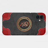 [600]ゴールデンドラゴン中国のフカンロン Case-Mate iPhoneケース (裏面(横))