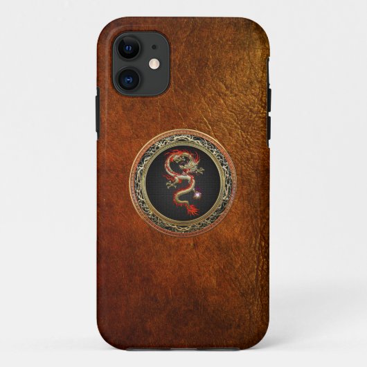 [600]ゴールデンドラゴン中国のフカンロン Case-Mate iPhoneケース (裏面)