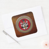 [600]チュートニック秩序の紋章 スクエアシール (封筒)