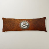 [600]ブラック&金ゴールド聖なる東龍 ボディピロー (裏面)