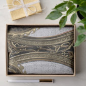 [600]ブラック&金ゴールド聖なる東龍 薄葉紙 (ギフト)