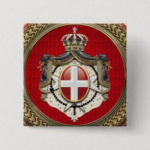 [600]マルタの順序 – SMOM Coat of Arms 缶バッジ