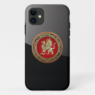[600]神聖な金ゴールドのグリフィン iPhone 11 ケース