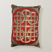 [600]聖ケルト金ゴールドノットクロス アクセントクッション (裏面(縦))