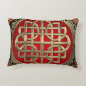 [600]聖ケルト金ゴールドノットクロス アクセントクッション (裏面)