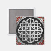 [600]聖ケルト銀ノットクロス マグネット (正面/裏面)