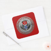 [600]聖銀エジプト翼スカラブ&アンク スクエアシール (封筒)