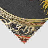 [600]赤くおよび黄色のドラゴン 薄葉紙 (詳細)