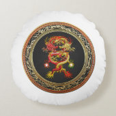 【600】赤・黄ドラゴンズ ラウンドクッション (正面)