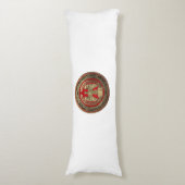 [600]金ゴールドローマンインペリアルイーグル ボディピロー (正面縦)