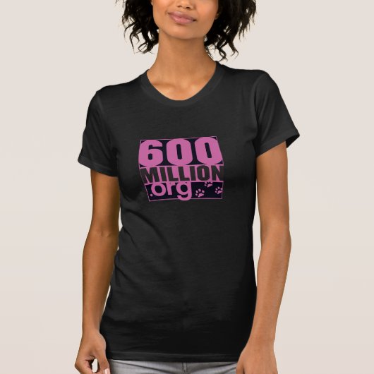 600,000,000枚の基本的な女性のTシャツ Tシャツ (正面)