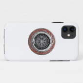 [600] Vegviser -バイキングシルバー魔法Runic Compass Case-Mate iPhoneケース (裏面(横))