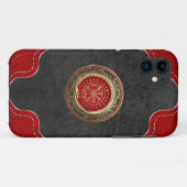 [600] Vegviser -バイキング金ゴールド魔法Runic Compass Case-Mate iPhoneケース (裏面(横))