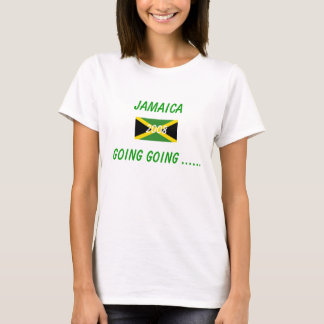 600px-Flag_of_Jamaica_svg、ジャマイカの行く行くこと… Tシャツ