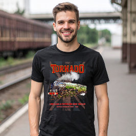 60163竜巻ヴィンテージ蒸気機関車 Tシャツ