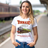 60163竜巻ヴィンテージ蒸気機関車 Tシャツ