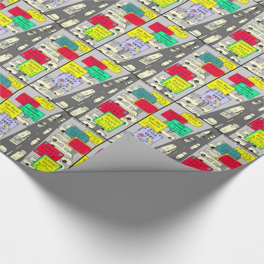 606グルテンは漫画を解放します ラッピングペーパー (角)