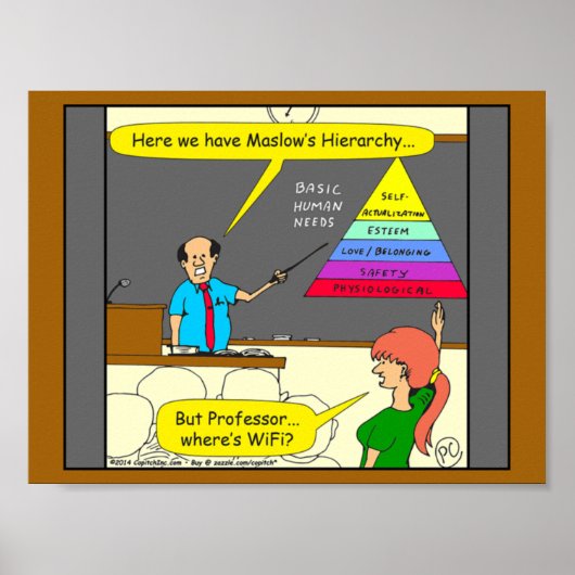 607人の基本的な人間のニーズ漫画 ポスター (正面)