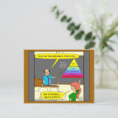 607人の基本的な人間のニーズ漫画 ポストカード (スタンド正面)