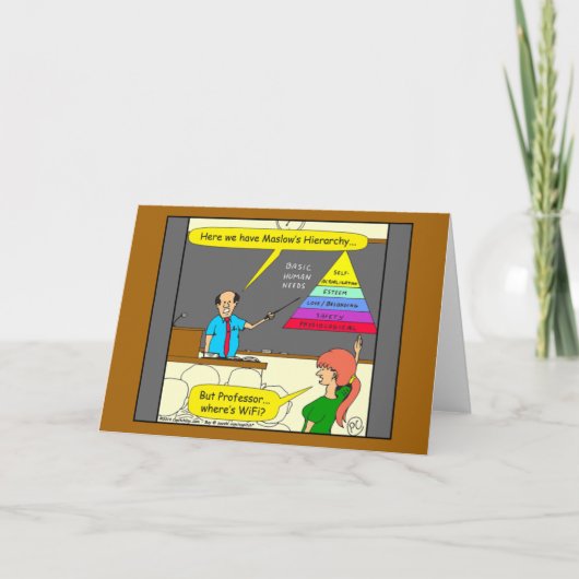 607人の基本的な人間のニーズ漫画 案内状 (正面)