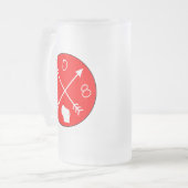 608 Area Code フロストグラスビールジョッキ (正面左)