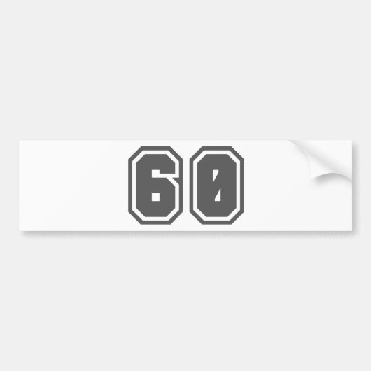 60 バンパーステッカー (正面)